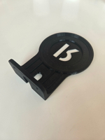 Настенный кронштейн-полка для Яндекс станций (Алиса) Лайт 2, черный, 3D печать, совместимость YNDX-00026