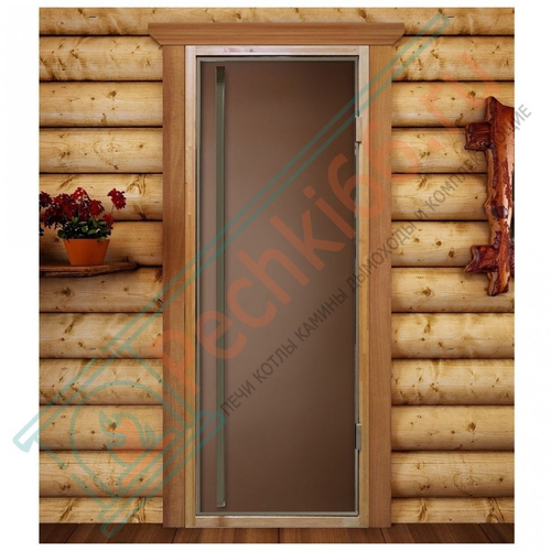 Стеклянная дверь Престиж Flash Royal, бронза матовая, 2000х800 (DoorWood) в Кирове