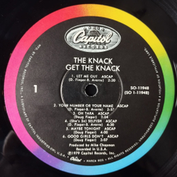 Винтажная виниловая пластинка LP The Knack Get The Knack (USA 1979) My Sharona