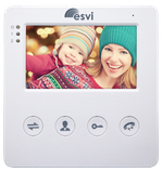 EVJ-4(w) цветной CVBS 4.3 видеодомофон на две вызывные панели, слот microSD