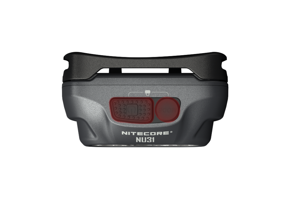 Фонарь светодиодный налобный Nitecore NU31, 550 лм., аккумулятор, серый