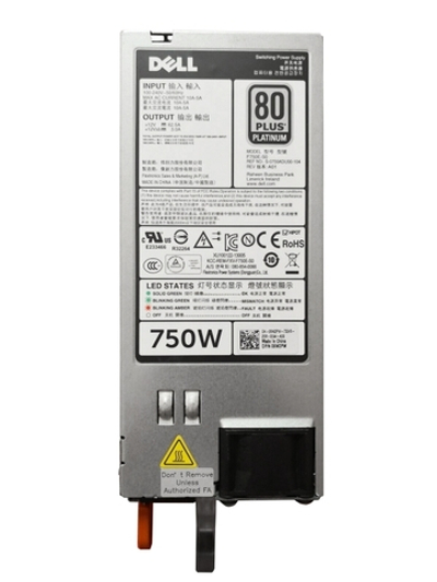 Блок питания Dell Блок питания 750W 80 Plus Platinum для серверов POWEREDGE R820 R720 R620 R520 T620 T420 T320 06W2PW