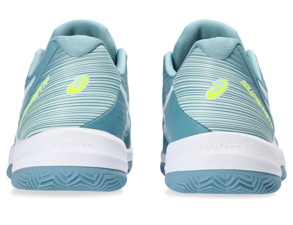Женские теннисные кроссовки Asics Solution Swift FF Clay - gris blue/white - Gray Бирюзовый