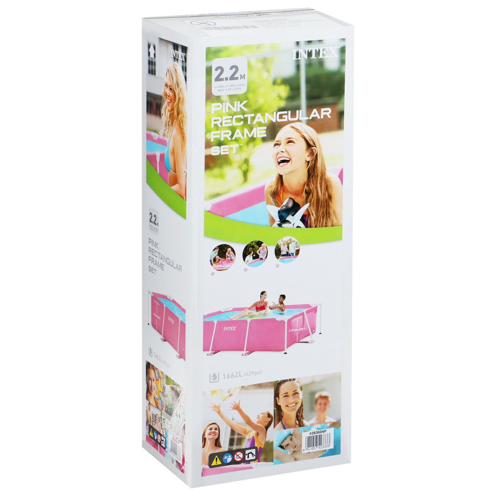 Каркасный бассейн Intex Rectangular Frame 220х150х60 см (28266)