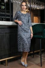 Платье Объятие ночи (серое) П11563 LT Collection