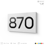 Номер на дверь 870, табличка на дверь для офиса, квартиры, кабинета, аудитории, склада, белая 120х70 мм, Айдентика Технолоджи
