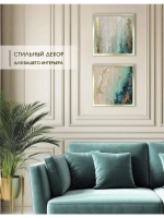Картины на стену интерьерные на холсте 2 шт 33*33 см