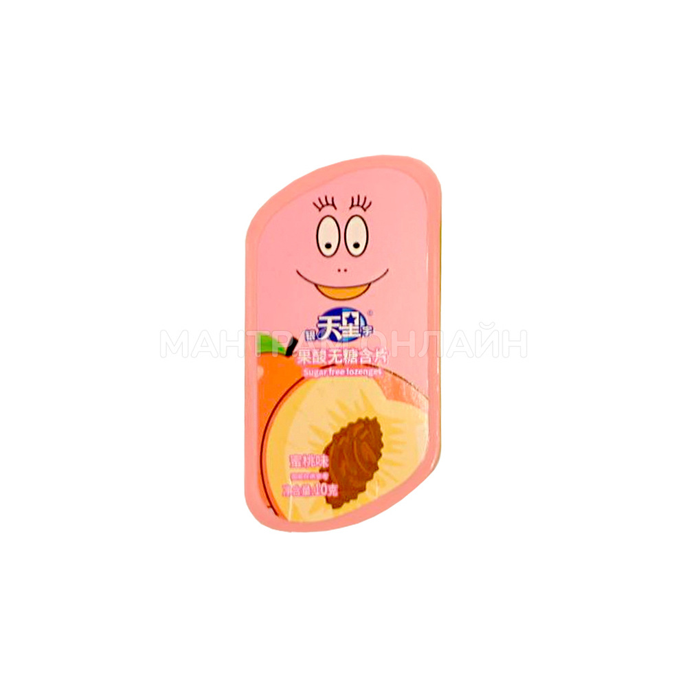Драже Смайл sugar free lozenges вкус Персик 10 г