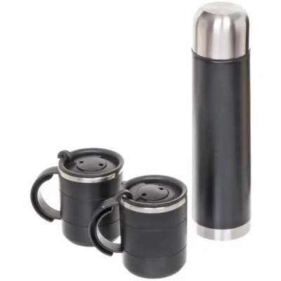 Набор походный 3предмета в сумке (Термос 1000мл+2термокружки 400мл )