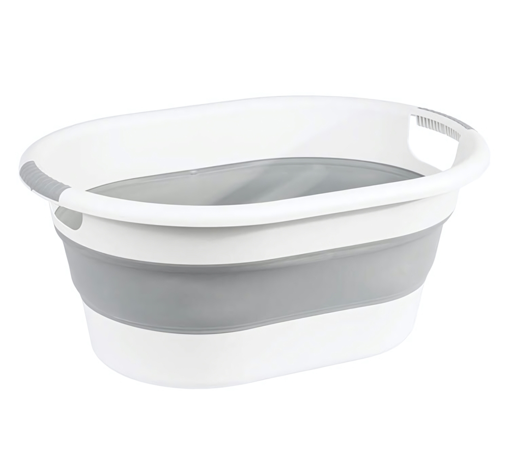 Таз ФЛЕКС 25 л овальный складной с ручками, материал- полипропилен, ТЭП М2517