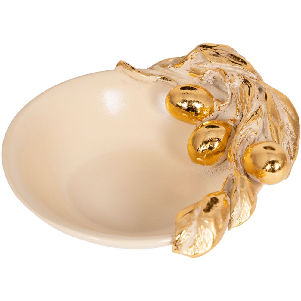 Подставка под бижутерию Oliva Branch (Олива Бранч) Айвори Мраморное золото