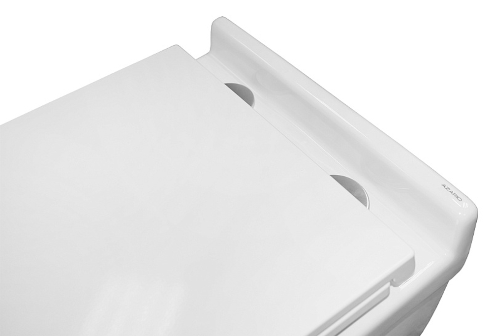 Унитаз подвесной Azario Fora 368х530х410 безободковый, с системой смыва "Скрытое Торнадо", в комплекте с быстросъемным сиденьем микролифт (AZ-0017-UQ3)