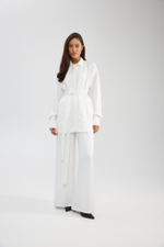 Блуза "Premium" с поясом шлейфом