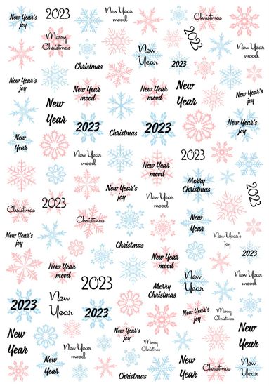 Слайдер-дизайн Crazy Shine Nails mini: Снежинки 4