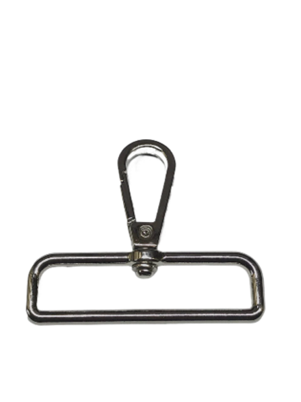 Карабин на вертлюге 50 мм, никель (140428-50)