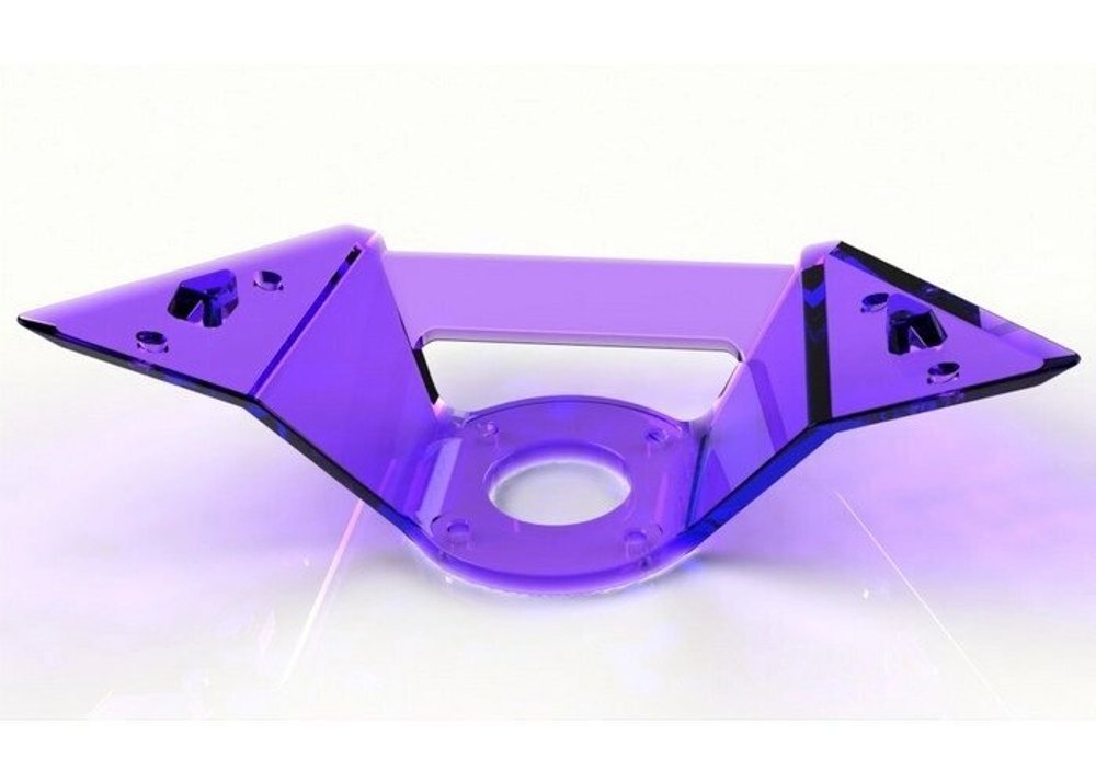 Кронштейн для стула прозрачный усиленный, цвет черный