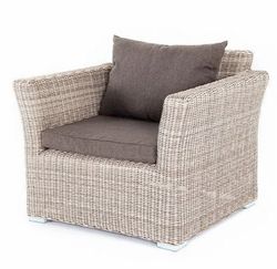"Капучино" кресло из искусственного ротанга, цвет бежевый