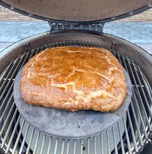 Керамический угольный гриль Monolith Two.55, 43 см, с ножками и столиками, чёрный