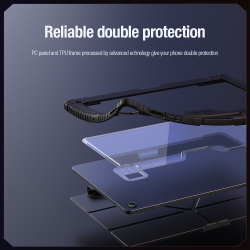 Чехол книжка от Nillkin для планшета Samsung Galaxy Tab S10 FE+, серия Bumper Pro Case-Multi Angle Folding Style, многофункциональный складной