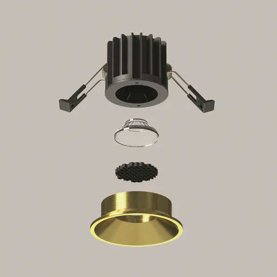Встраиваемый светильник Раунд / Round 7 Вт 3000 К 50° Technical dl058-7w3k-bs