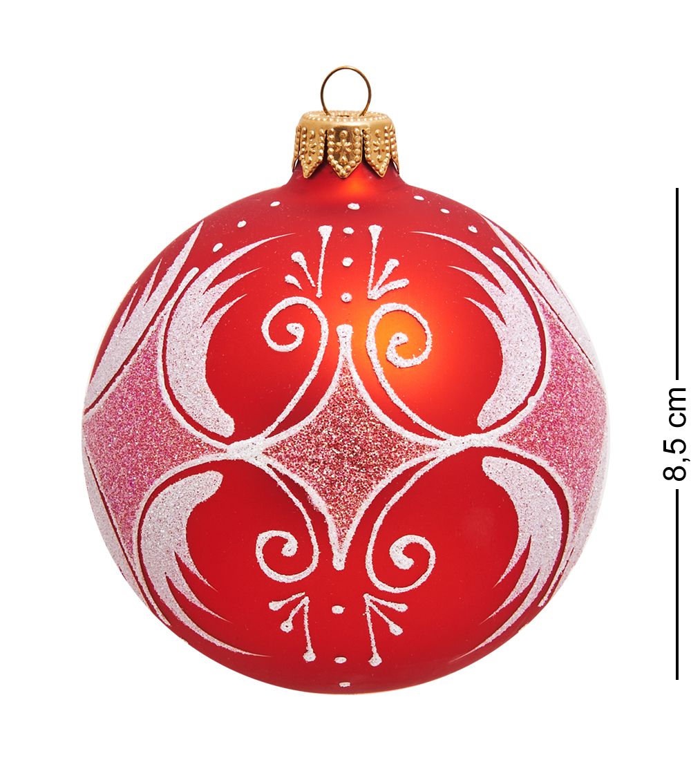 Элита НФШ-1433/1 Набор ел.украшений Шар 2шт «Иней» 85 мм