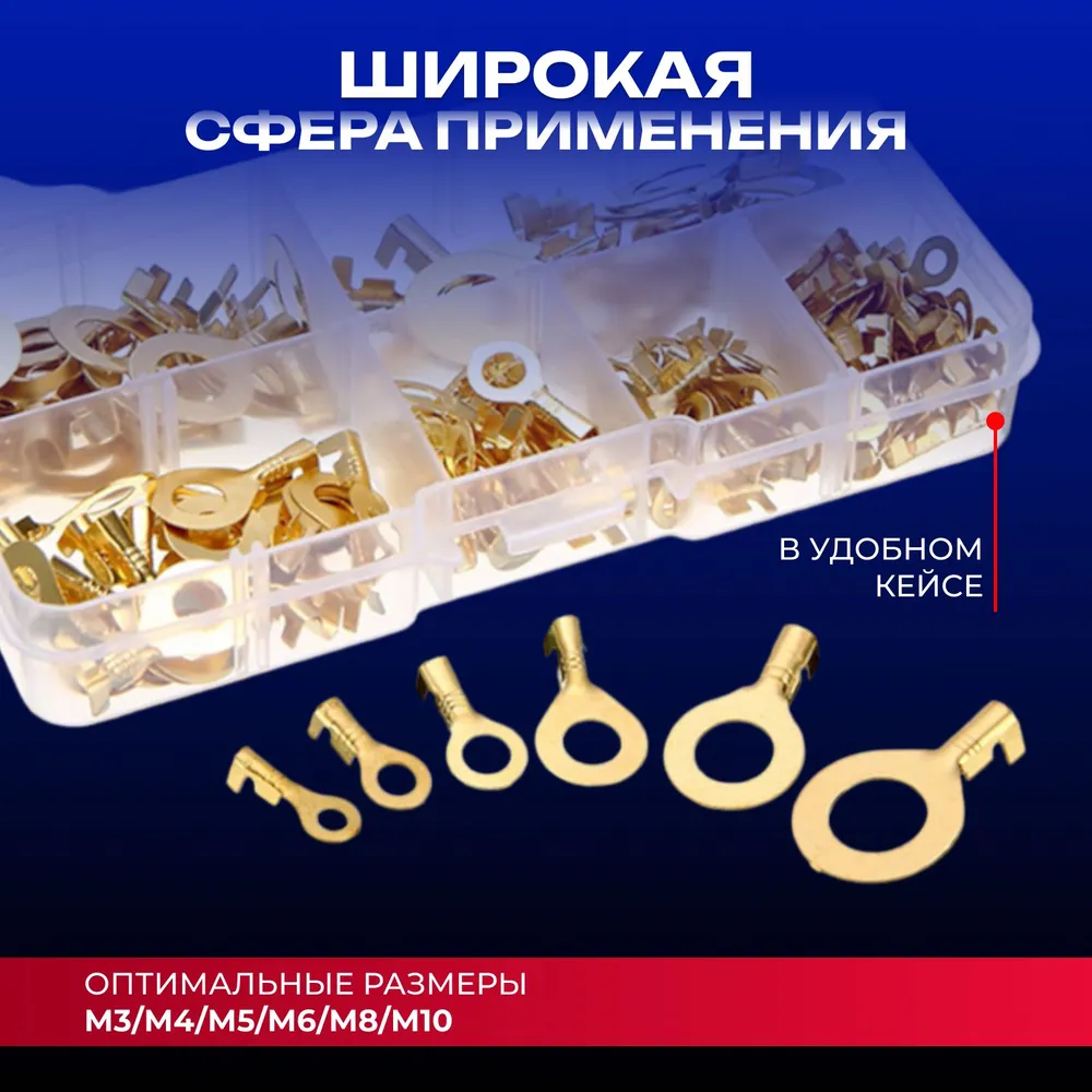 Кольцевые наконечники обжимные клеммы
