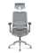 Кресло офисное Норден / Альпина / Alpina / серая сетка / серая ткань / металлическая база