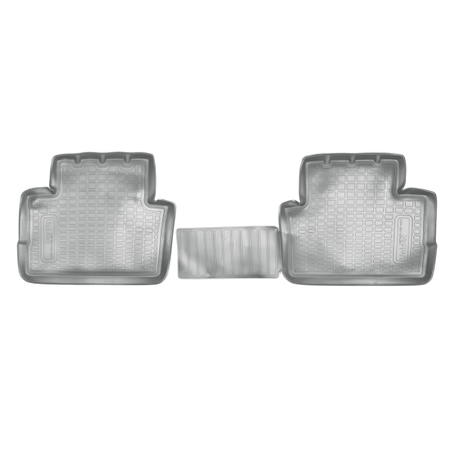 Ковры в салон Norplast/Unidec для Nissan Qashqai в кузове J11 (2014-), Серый, задние, арт.NPA01-C61-605-G