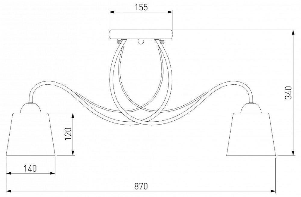Потолочная люстра Eurosvet Betty 70062/8 белый
