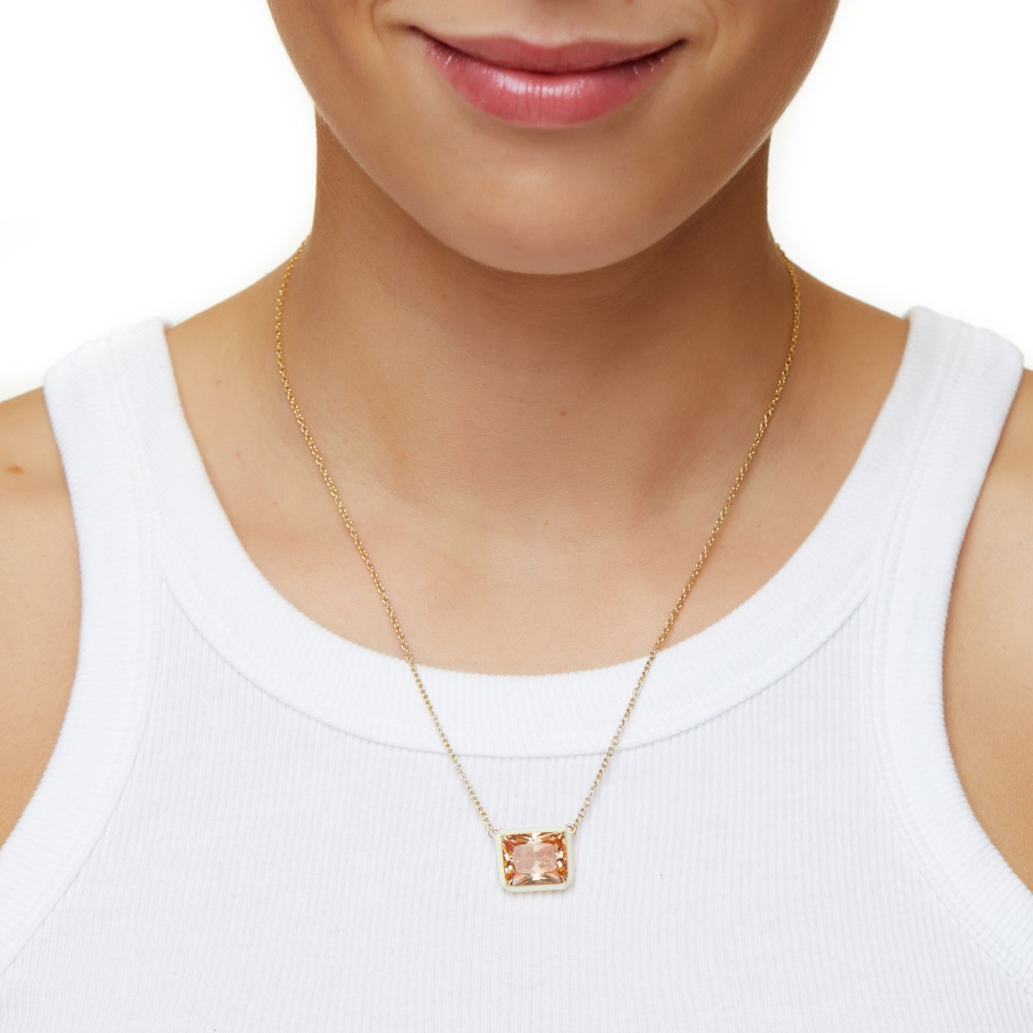 Колье Square Macaroon Necklace – Champagne