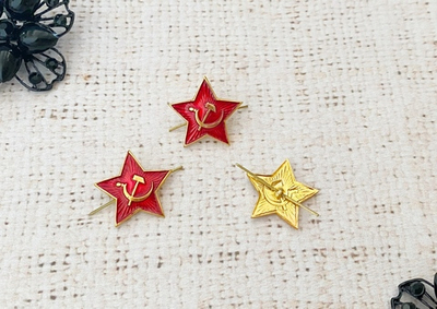 Кокарда СА на пилотку "Звезда", d 24 мм