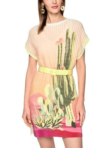 Marc Cain Платье вязаное с принтом