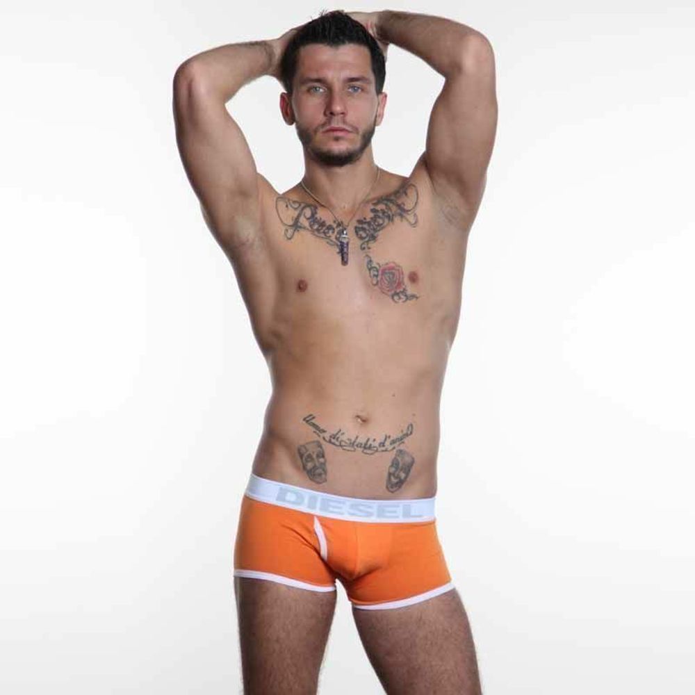 Мужские трусы боксеры оранжевые Diesel Orange Boxer