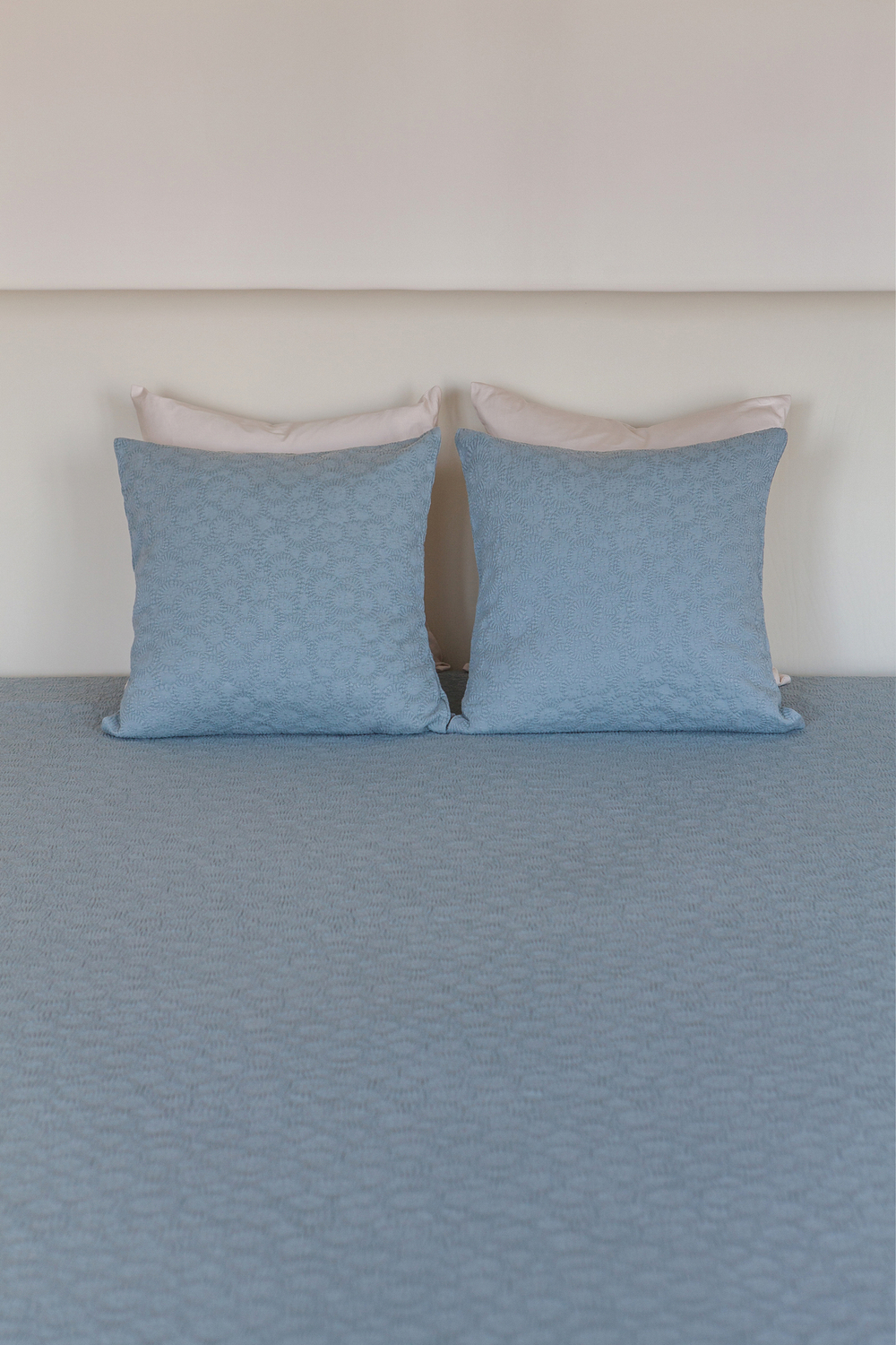 Наволочка декоративная 47х47см Luxberry Moss голубая