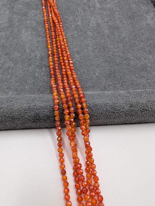 Фианиты 3мм, оранжевый