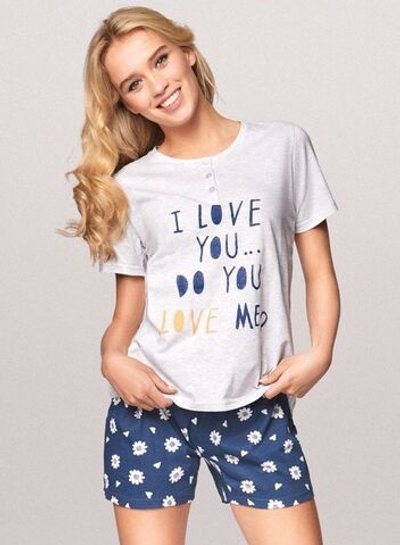 Пижама Sunflower: футболка и шортики (Размер: S) (Цвет: серый меланж)