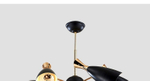 Ceiling design lamp  Duke by Delightfull (8 lampshades,  Black)