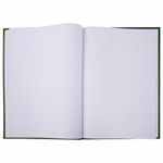 Книга учета 96 л., клетка, твердая, бумвинил, офсет, герб, А4 (200х290 мм), BRAUBERG, зеленая, 130277