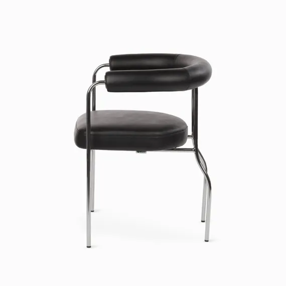 Стул с подлокотниками Rider, черная экокожа