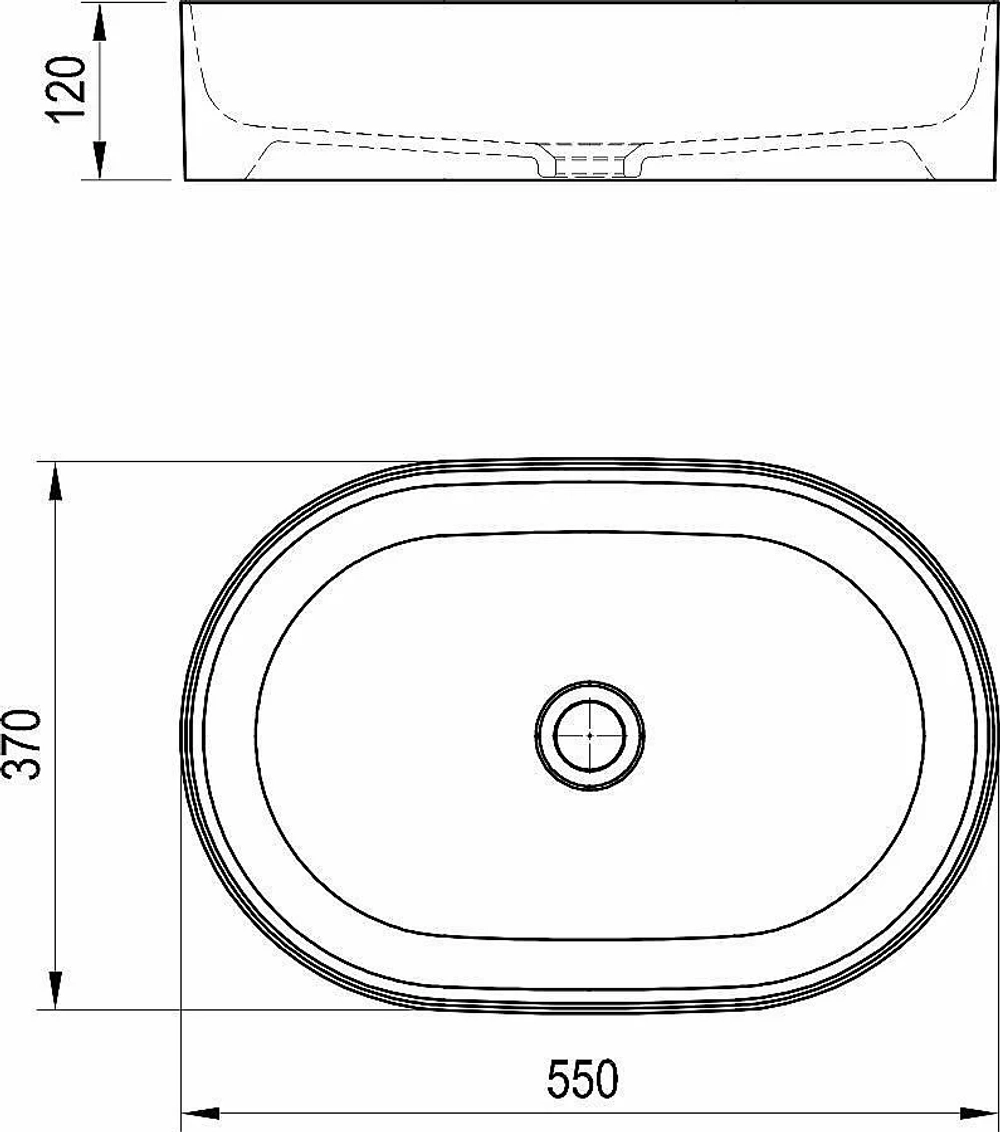 Раковина Ravak CERAMIC SLIM O XJX01155001