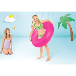 Круг для плавания, розовый (Неон), d-91см (59262NP)
