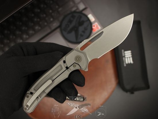 Складной нож WE Knife Minax 2007B c клинком из стали CPM-20CV, рукоять титан