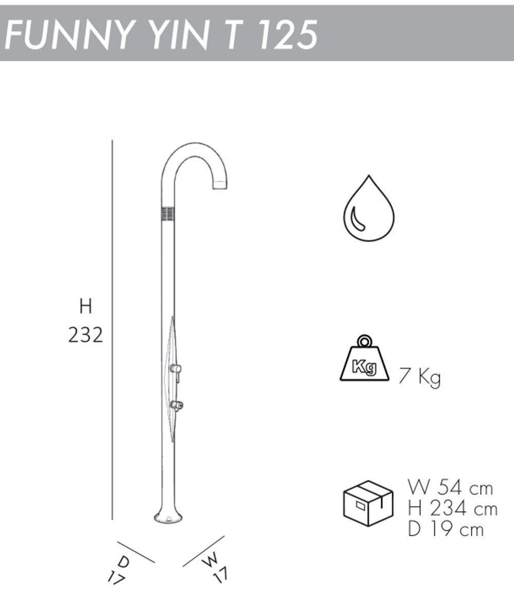 Душ уличный Arkema Funny Yin T 125