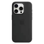 Силиконовый чехол с поддержкой MagSafe Apple Silicone Case для iPhone 15 Pro, Black (Черный)