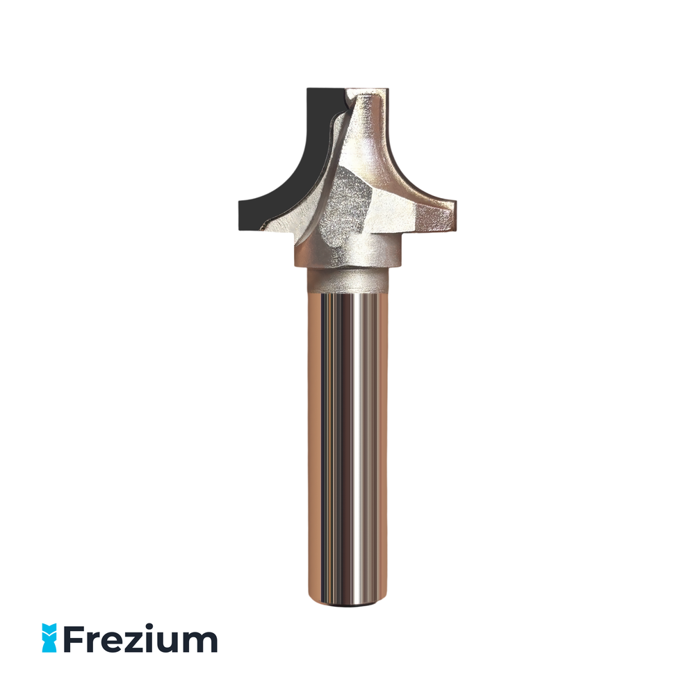 Пазовая фасонная фреза алмазная по дереву 28x12x20 R8 PCD