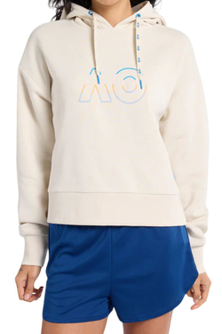 Женская Кофта теннисная Australian Open Oversized Logo - Бежевый