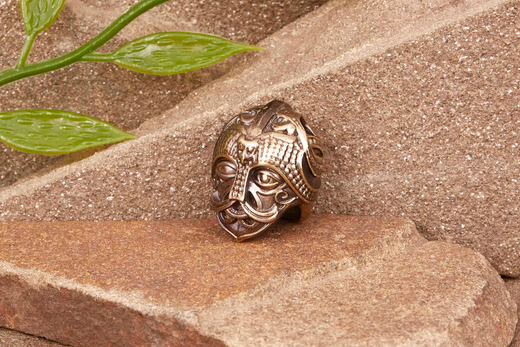 Бусина на темляк Маска Одина от мастерской Крымская бронза