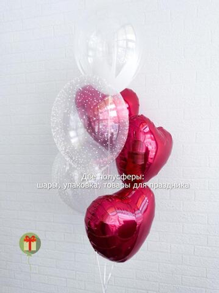 Фонтан из шаров Просто любовь