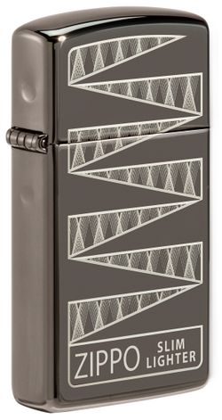 Зажигалка 65th Anniversary Zippo Slim® с покрытием Black Ice® (49709) 3