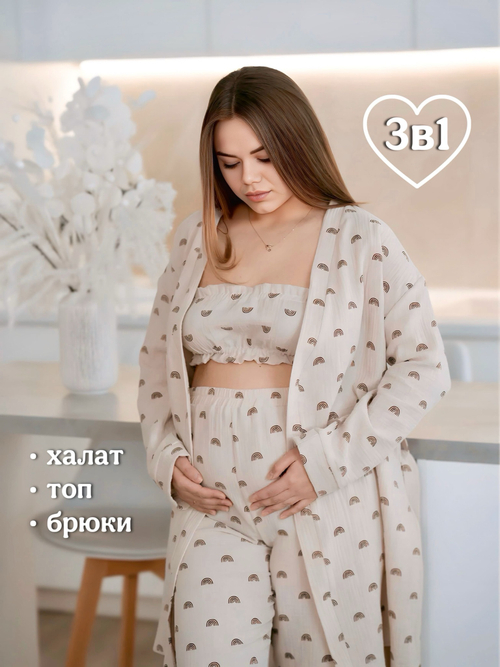 Муслиновый комплект 3в1 «Радуги»